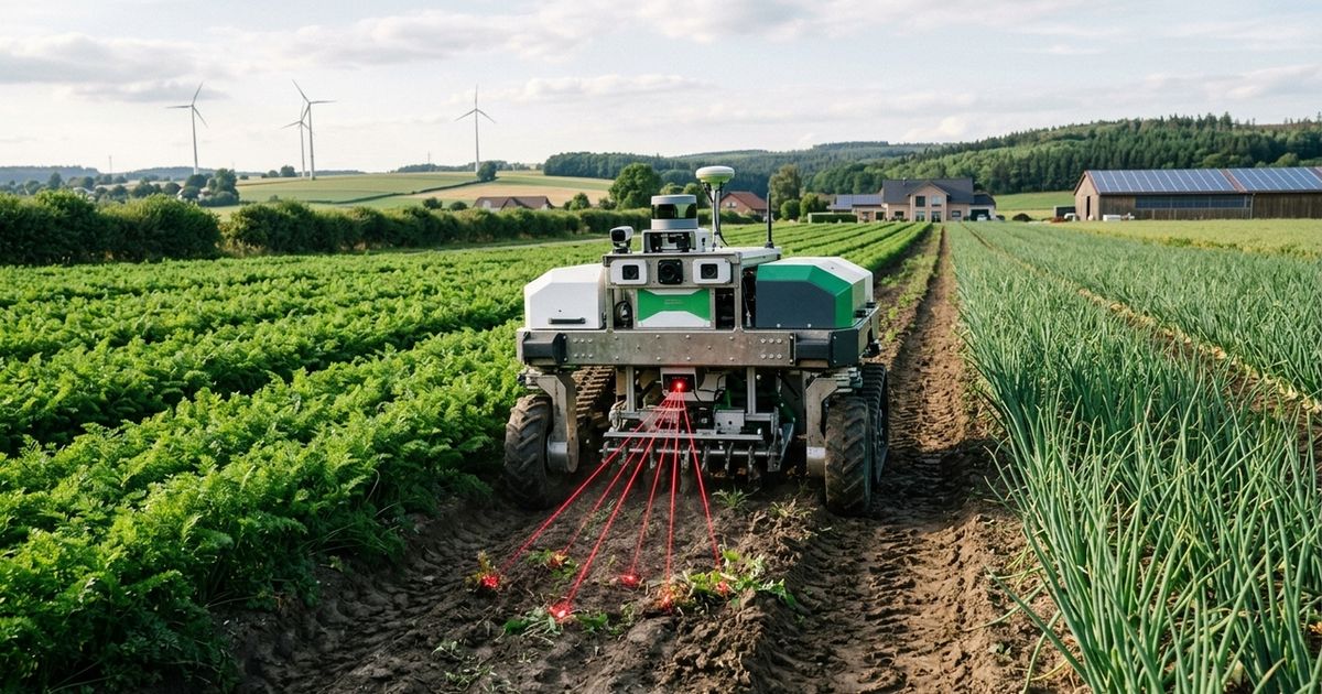 Robótica Agrícola: Alemanha Usa Lasers Guiados por IA para Eliminar Pragas e Reduzir Pesticidas