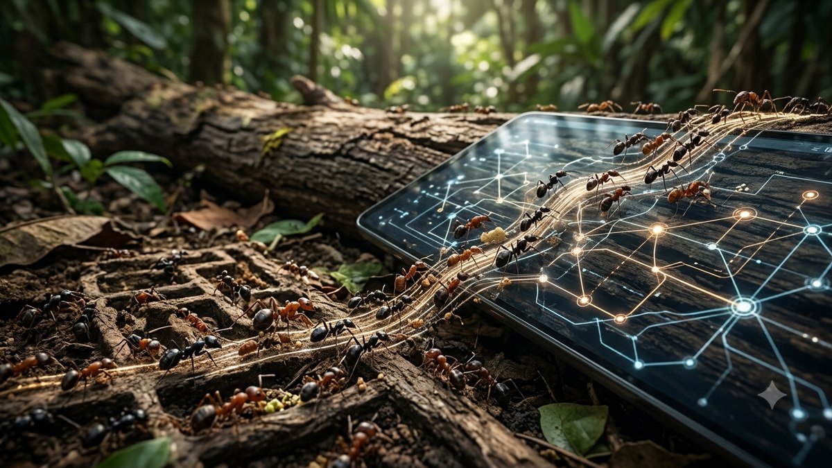 Algoritmos de Formiga: Como a Natureza Otimiza a IA e a Robótica