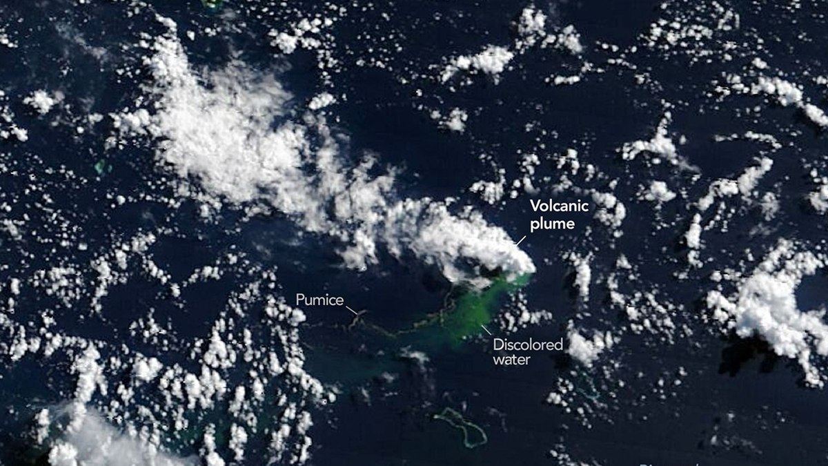 NASA registra erupção submarina que pode gerar nova ilha no oceano