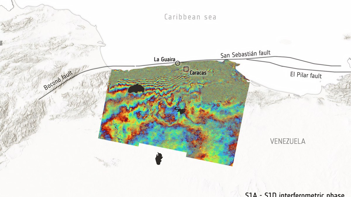 Terremotos Venezuela | Satélites revelam deformação da crosta terrestre