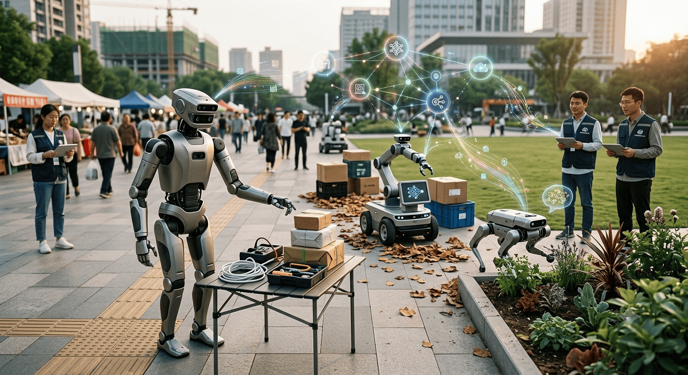 Robôs chineses aprendem no mundo real com IA e mudam o trabalho