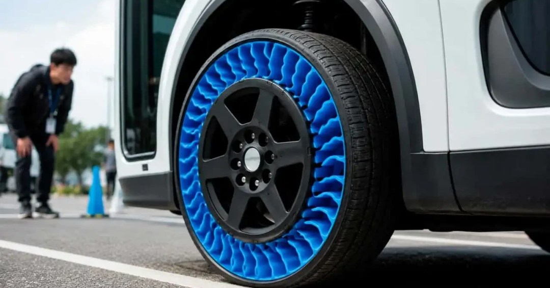 Pneu sem ar da Bridgestone estreia no Japão sem necessidade de calibragem