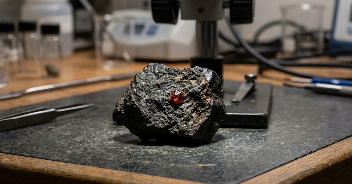 Granada em Marte: cientistas descobrem mineral precioso em meteorito