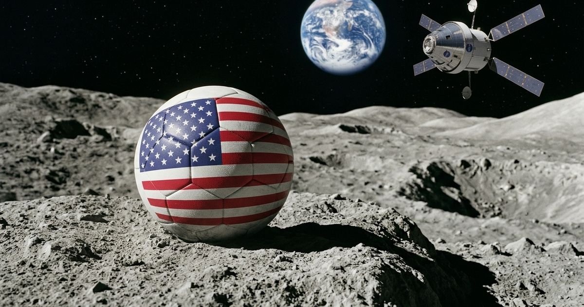 Bola de futebol na Lua: o curioso plano espacial da NASA para o esporte