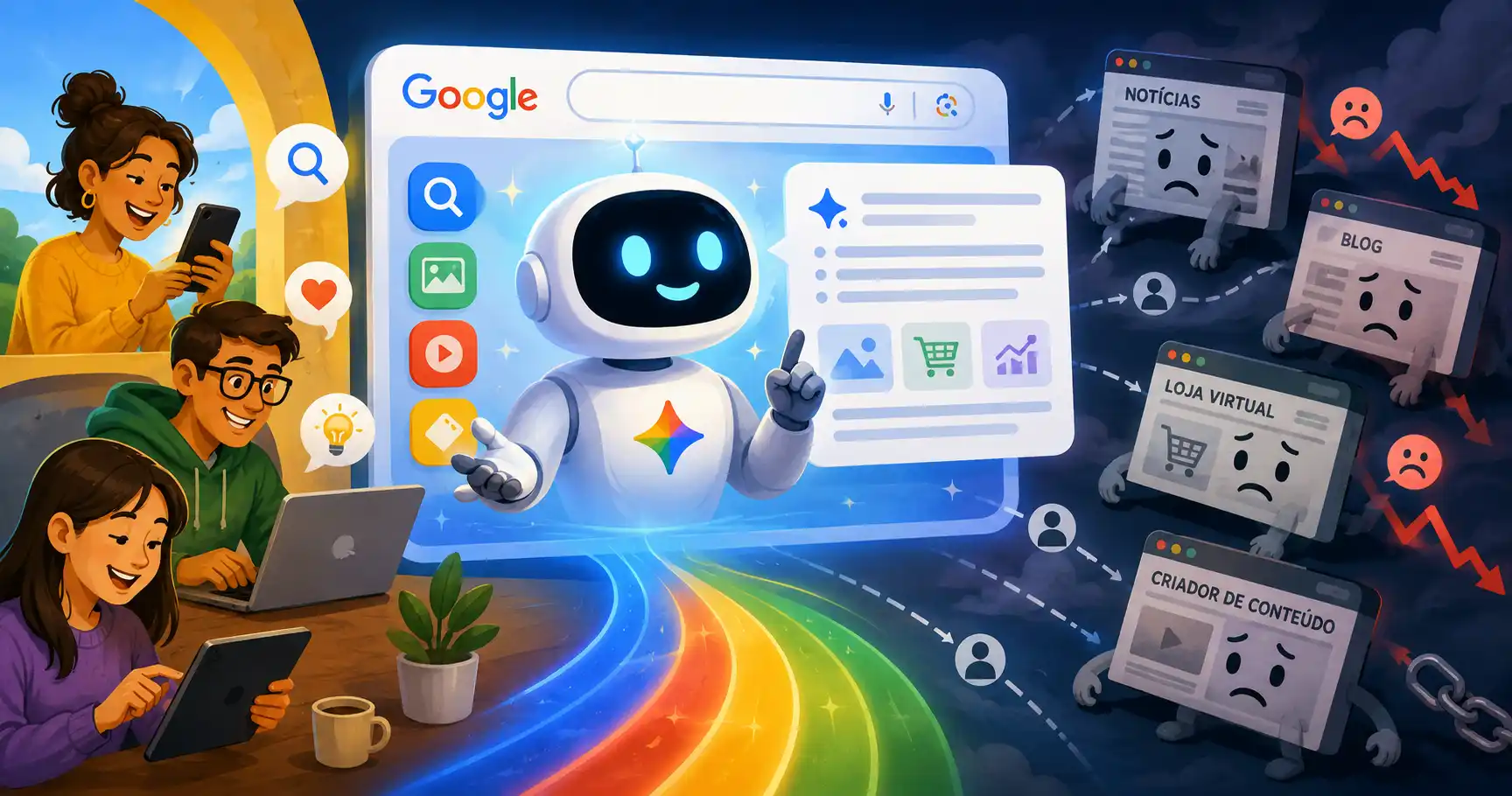 IA do Google: Entenda por que a Inteligência Artificial preocupa criadores de conteúdo