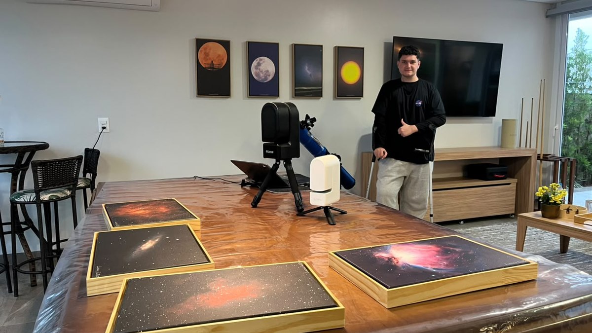 Astrofotografia: Jovem gaúcho de 17 anos é destaque da Agência Espacial Brasileira