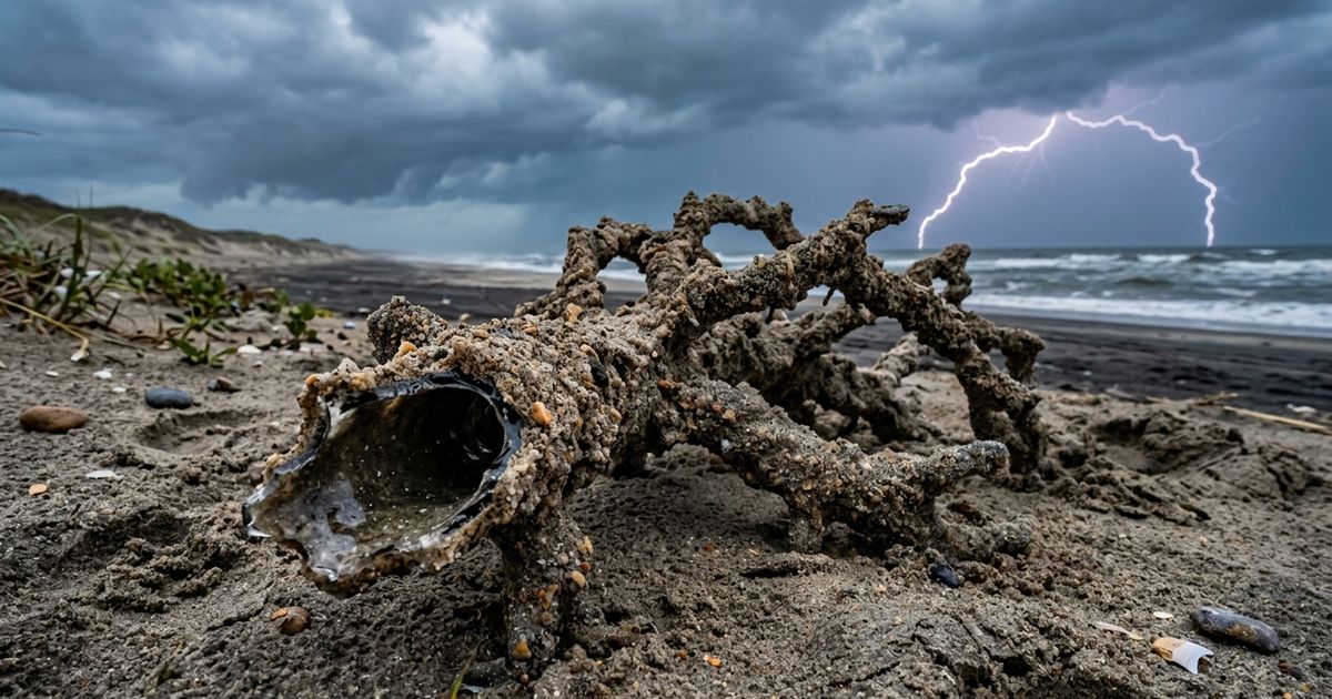 Fulgurito: Como um Raio Transforma Areia em Vidro Natural