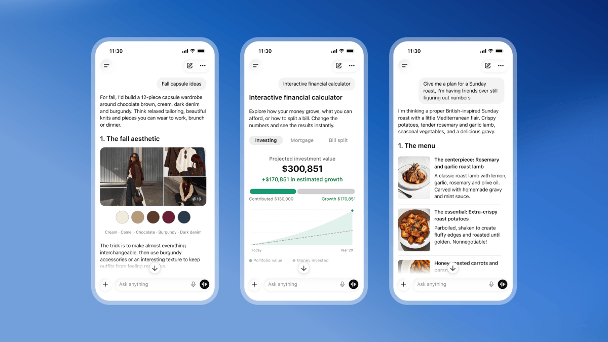 ChatGPT ganha nova interface interativa com recursos visuais avançados