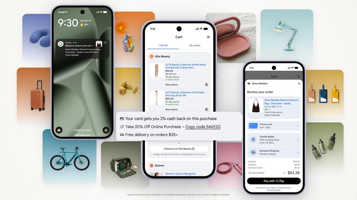 Google Universal Cart chega aos EUA integrando Busca e Gemini